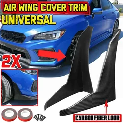 2PCS Universal Car Side Over Fender Vent Air Wing Cover Trim Bumper Splitter Winglet Lip For Subaru WRX STI For HONDA For TOYOTA