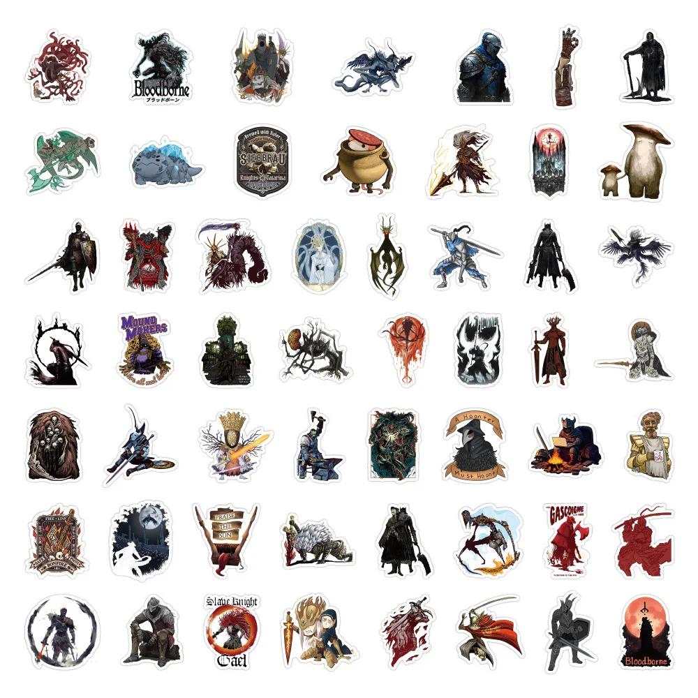 10/30/54pcs gioco Horror DARK SOULS Stickers Thriller Anime decalcomanie impermeabile fai da te Skateboard Laptop moto Cool Sticker Toys