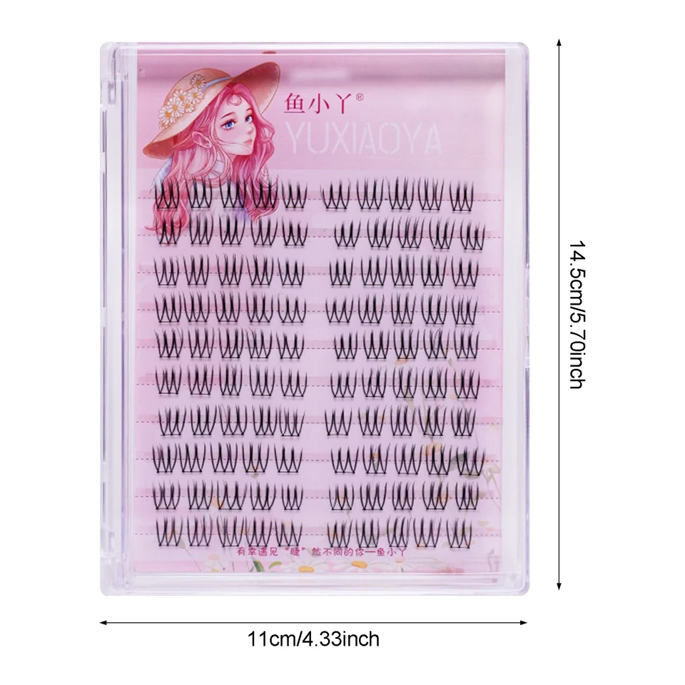 Pestañas postizas individuales DIY estilo coreano manga, segmentadas para maquillaje de ojos 6