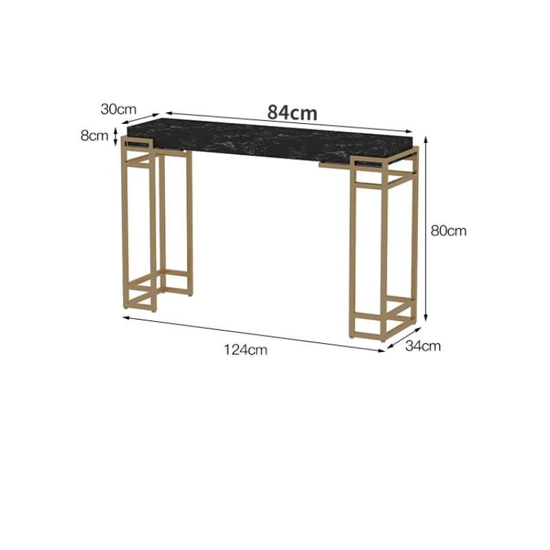 Living Room Console Table Space Saving Lobby Console Easy Assembly Hallway Storage Cabinet Fashion Modern Entrance Hall Cabinet