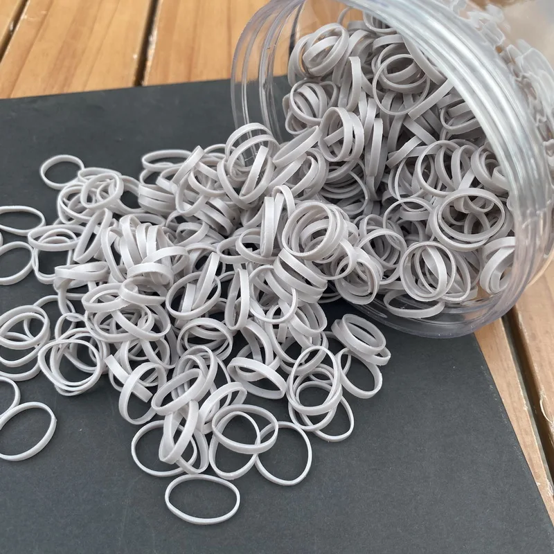 Über 800 Stück/Flasche Baby-Haargummi, Pferdeschwanz, dicke Einweg-Gummibänder, Kinder-Haargummis für Kinder, Mädchen, elastisches Haar-Accessoire – Detail 16