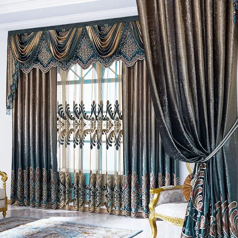 

Custom. [Luxury Shading] 2020 Popular Advanced Luxury Thickened Shade Thermal Insulation Bedroom Living Room