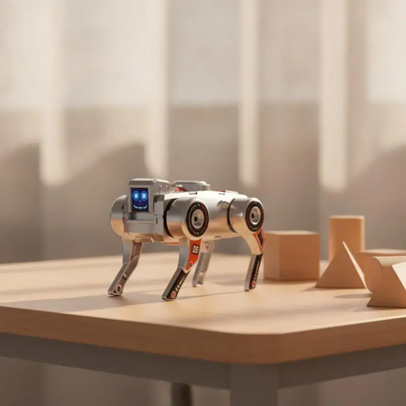 360° Rotating Robot Dog Fidget Gyro Creative Deformed Deformation Design Transforming Robot Dog Fidget Toy Antistress Sensory