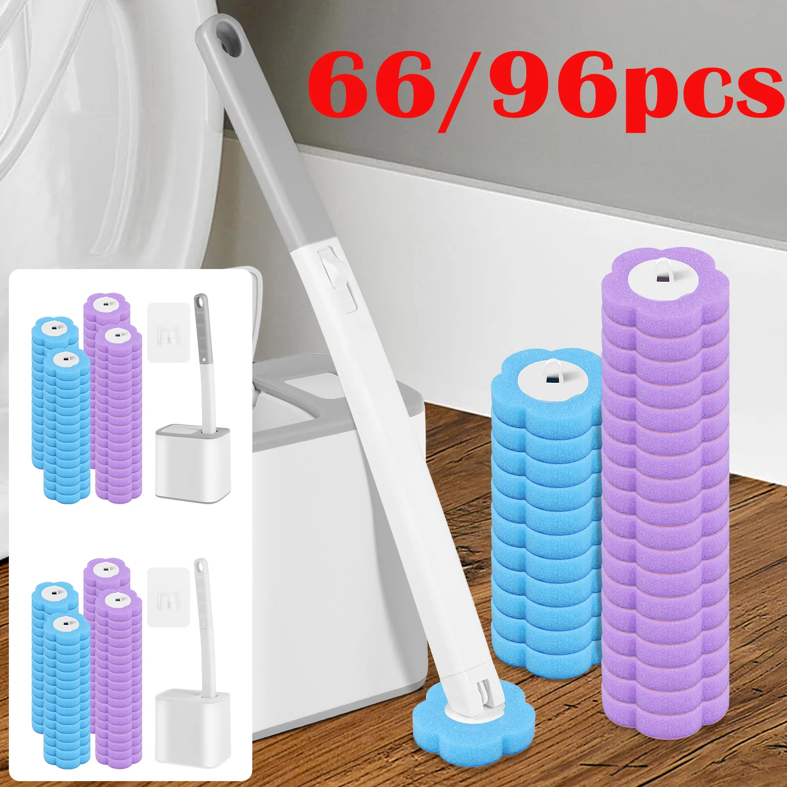 66/96Pcs Toilet Bru…