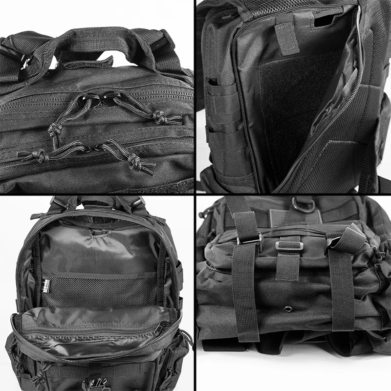 Imagem -03 - Mochila de Ombro Tac Sling Assalto R-ange Bolsa Acessórios de Caça Pis-tol Case Edc Caminhadas Camping Pack Preto