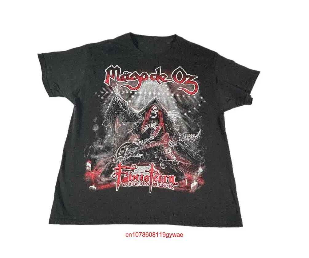 Mago De Oz T-shirt da banda do vintage, grande, Y2K, grunge, rock, metal, folk, mangas longas ou curtas