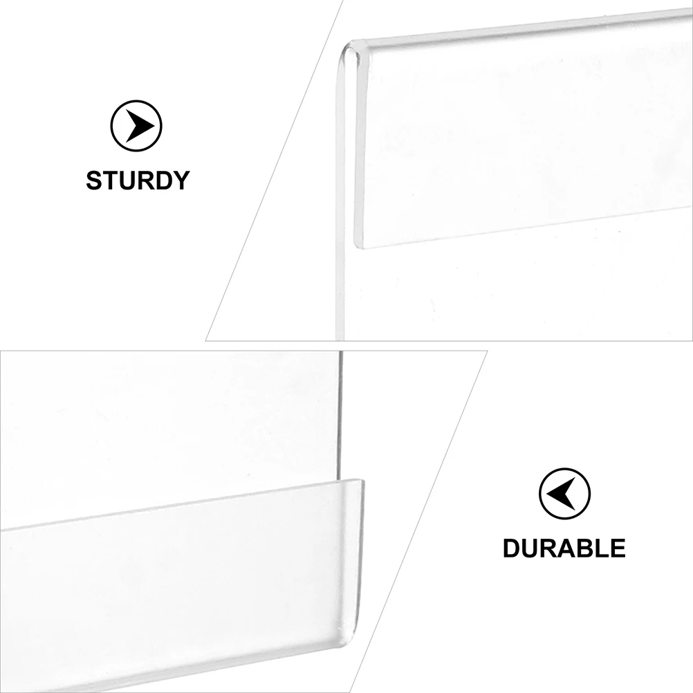 

6 Pcs Acrylic Sign Easels Market Stall Display Desktop Menu Storage Rack Versatile Mini Office