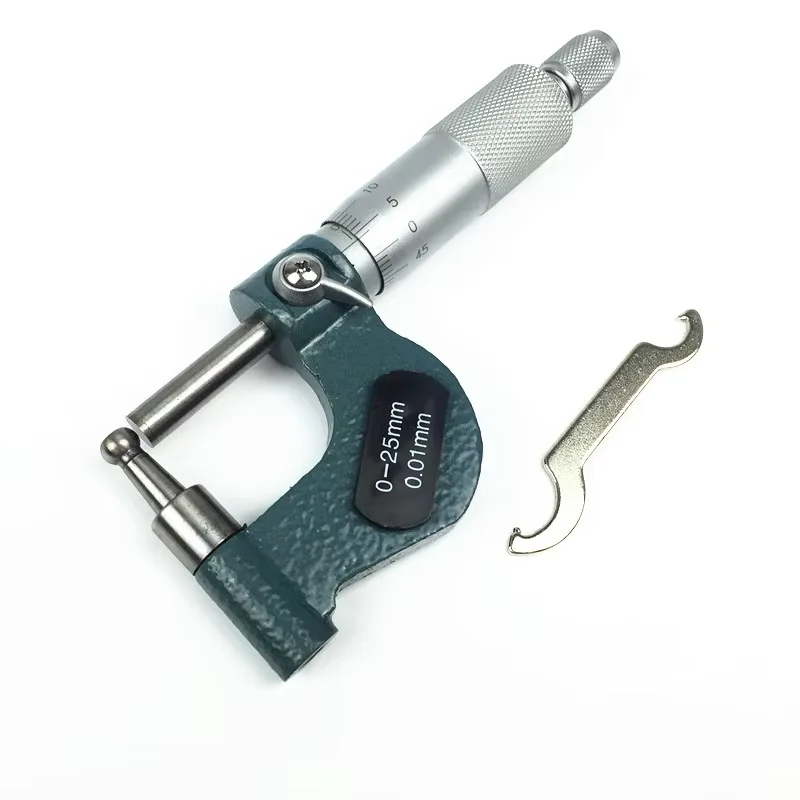 High Quality 0-25mm Measurement Range Tube Micrometer Drum Head Special Micrometer Wall Tube Thickness Gauge Measuring Tools