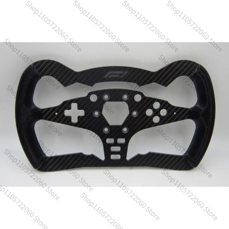 For F1 Style Racing Simulator Modified Steering Wheel, Carbon Fiber Material, Sim Racing Peripheral Accessory Fit T300