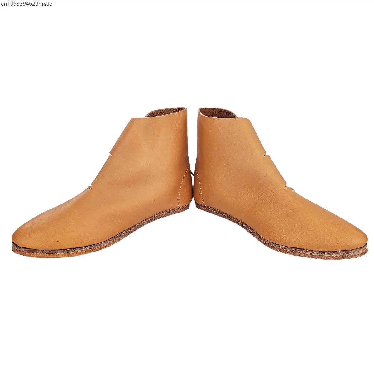 Retro Medieval Renaissance Royal Prince Role Play Men's Costume Shoes Cosplay Bandage Ankle Boots Party Knight Footwear 6