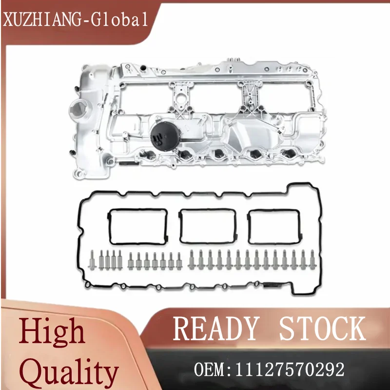 

OE 11127570292 For BMW N55 Aluminum Valve 3.0L 135i 335i 535i 640i 740i X3 X5 X6 535ixDrive Cylinder Head Cover W/Gasket & Bolts