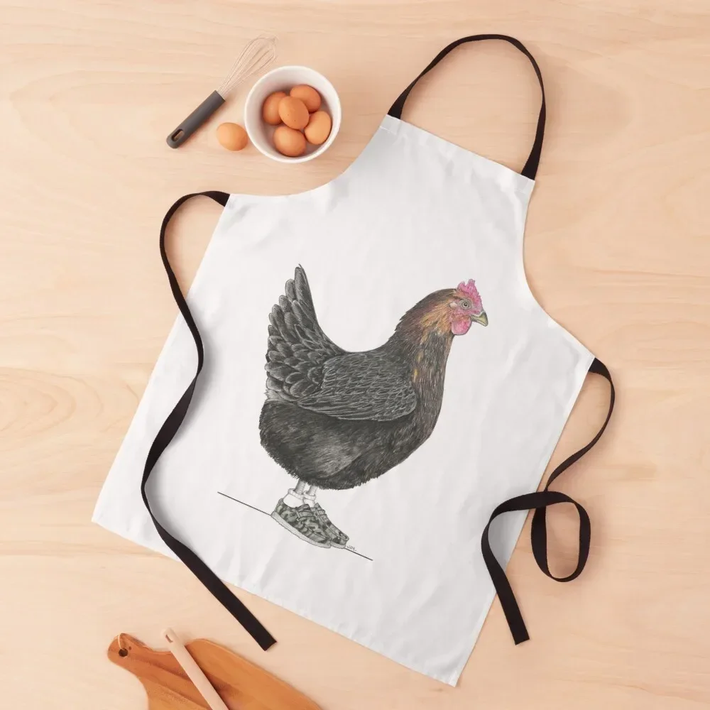 

Black Rock Chicken in Adam's Shoes Apron work ladies Christmas gift Apron