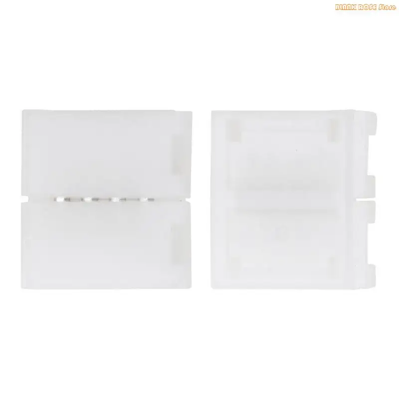 K1AE Solderless Clip-on Coupler Connector 4 Pin 10mm For 5050 RGB LED Strip Light