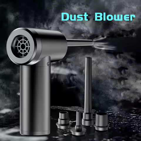 Compressed Air Duster For Computer Keyboard 51000 RPM USB Charging Mini Electric Cordless PC Car Cleaner Wireless Air Blower