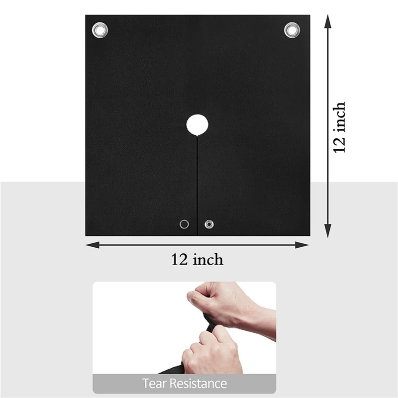 WORTHOWN-2X Coperta per saldatura Ignifuga, Tappetino per saldatura a forma di apertura, Coperta per saldatura resistente al calore fino a 1800 ° F, Carbo ritardante di fiamma