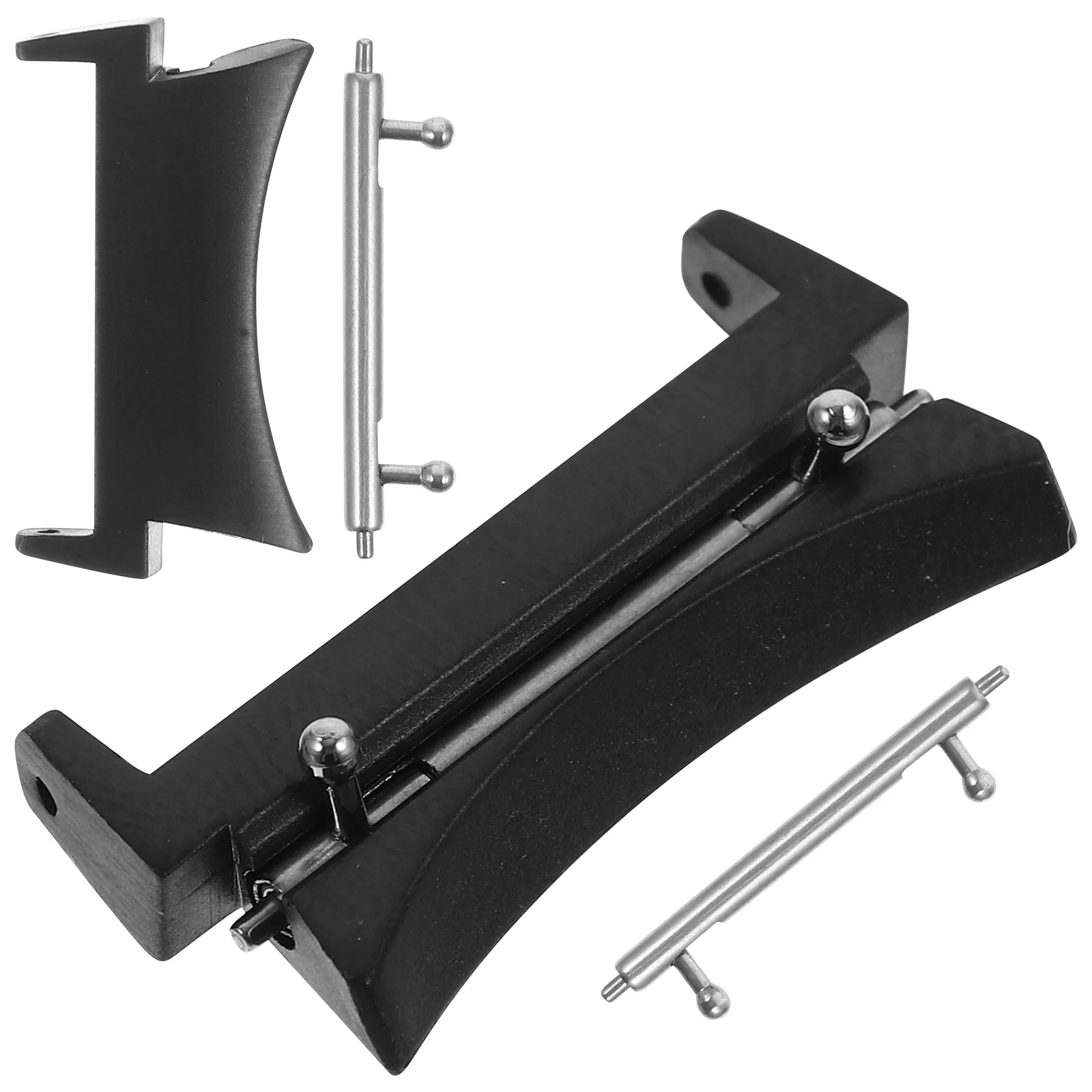

Stainless Steel Watch Strap Connector Parts Compact Replacement Accessories Black Repair Tools Metal Watchb Connectors Easy
