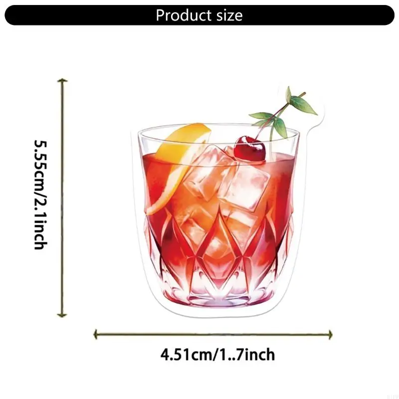 E1PF 50pcs tagliare l'adesivo per tagging Aquarelle Adesivo rimovibile Paster adesivo per bicchette per caschi Laptop liscio