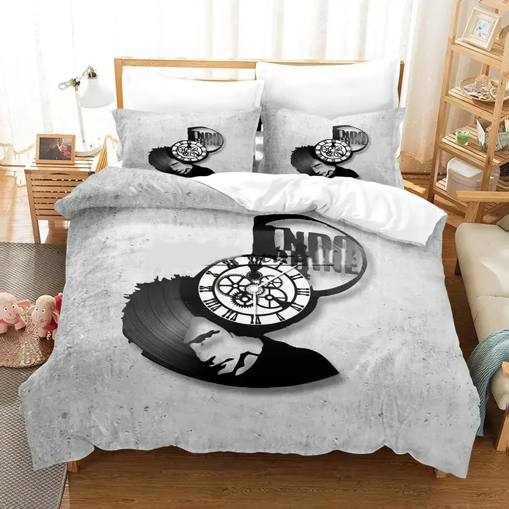 Imagem -03 - Print Indochine Rock Conjunto de Cama para Adultos Capa de Edredão Cama Colcha Fronha Consolador Rei Queen Size Meninos 3d