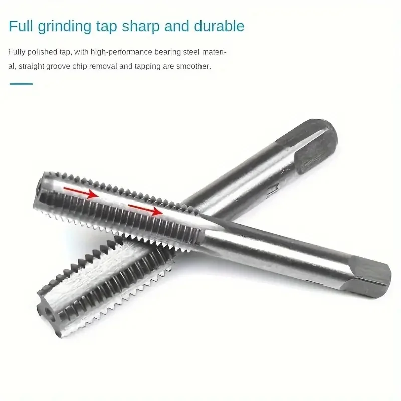 Imagem -03 - Metric Tap And Die Grupo Precise Thread Cutting And Repair Torneiras de Rosca Manual Taper Reto Ferramenta de Rosca 12 Pcs 20 Pcs M3-m12