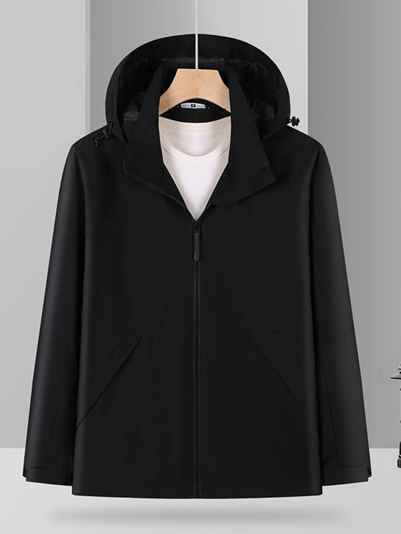 شحن الملابس جولة الرقبة عارضة نمط سترة نسائية عصرية مريحة للتنفس ملابس خارجية لجميع الفصول