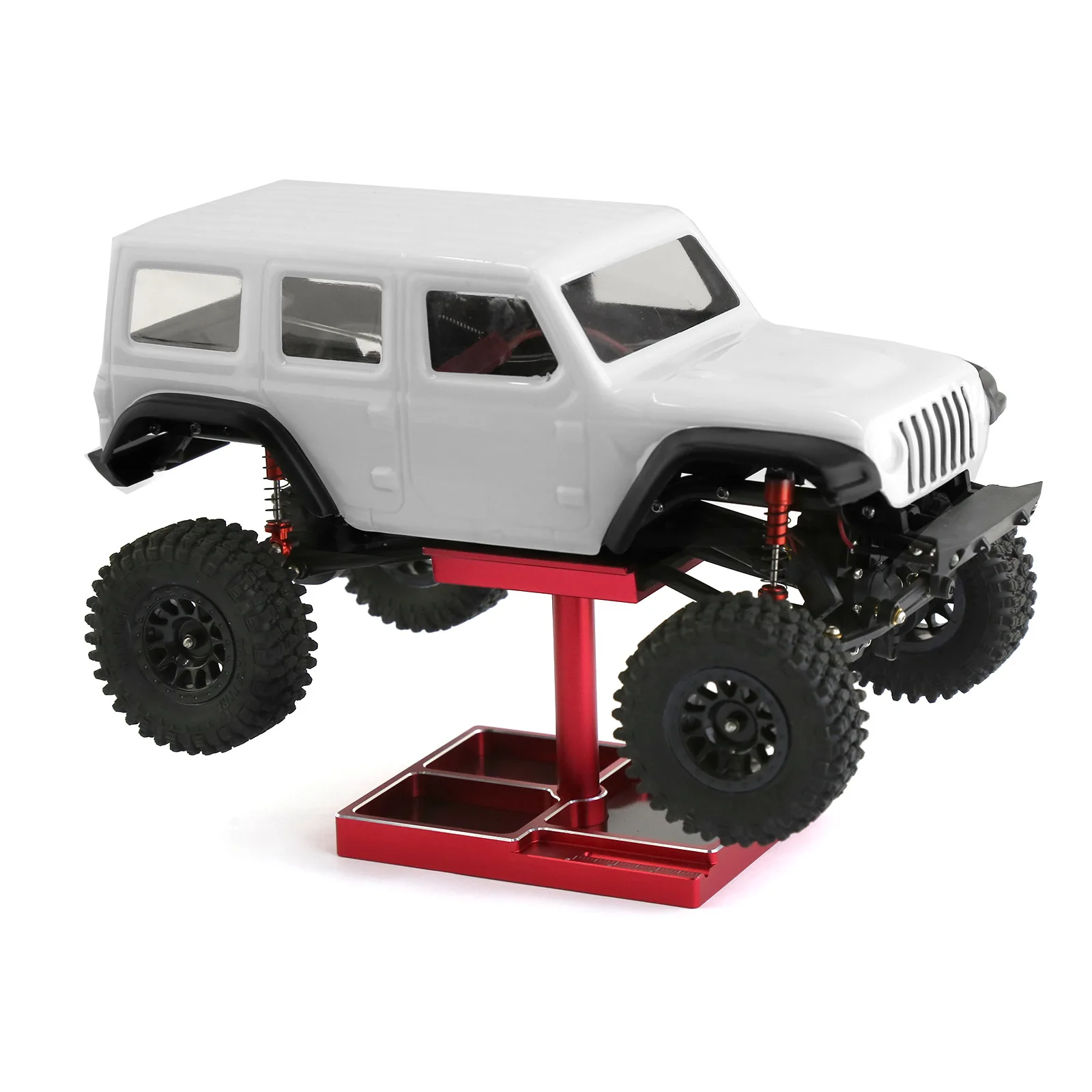 Plataforma de exibição da estação de reparo do suporte de trabalho de metal para carro 1/18 1/24 RC TRX4M SCX24 AX24 FCX24