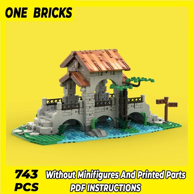 

Moc Building Bricks Military Fortress Model Lion Knights' Bridge Technology Modular Blocks Gift Christmas Toys DIY Sets Assembly