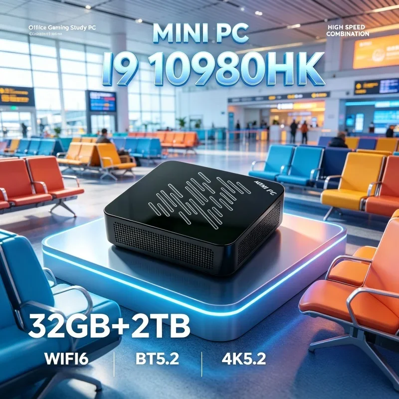 Ethereally Polished 2026 Shining Kestrel MINI PC Arranged Complete With Core I9 10980HK Mammoth RAM 1TB SSD WIFI 6 BT5.2 4K HD