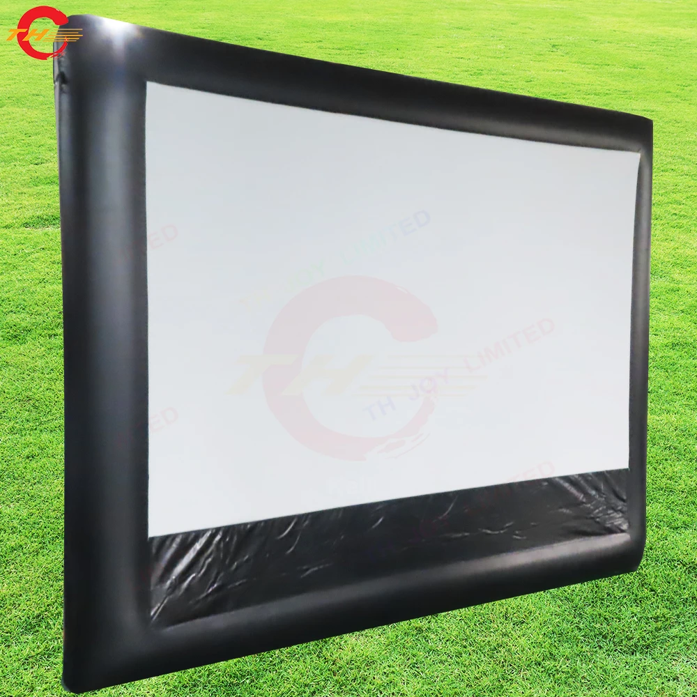 شاشة عرض أمامية للسينما الداخلية قابلة للنفخ مقاس 16:9 مقاس 100 بوصة شاشات هوائية للمسرح الخارجي والمنزلي