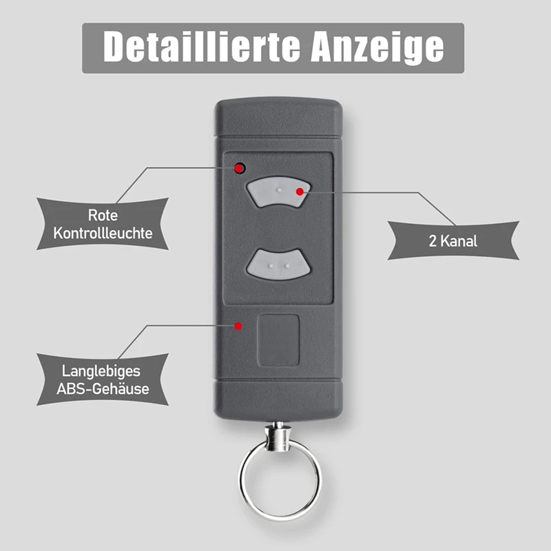 New-Garage Door Handheld Transmitter For Hormann HSE2 HSM4 HSM2 HSE4 HS2 HS4, 40.685 Mhz Garage Remote Control Handset