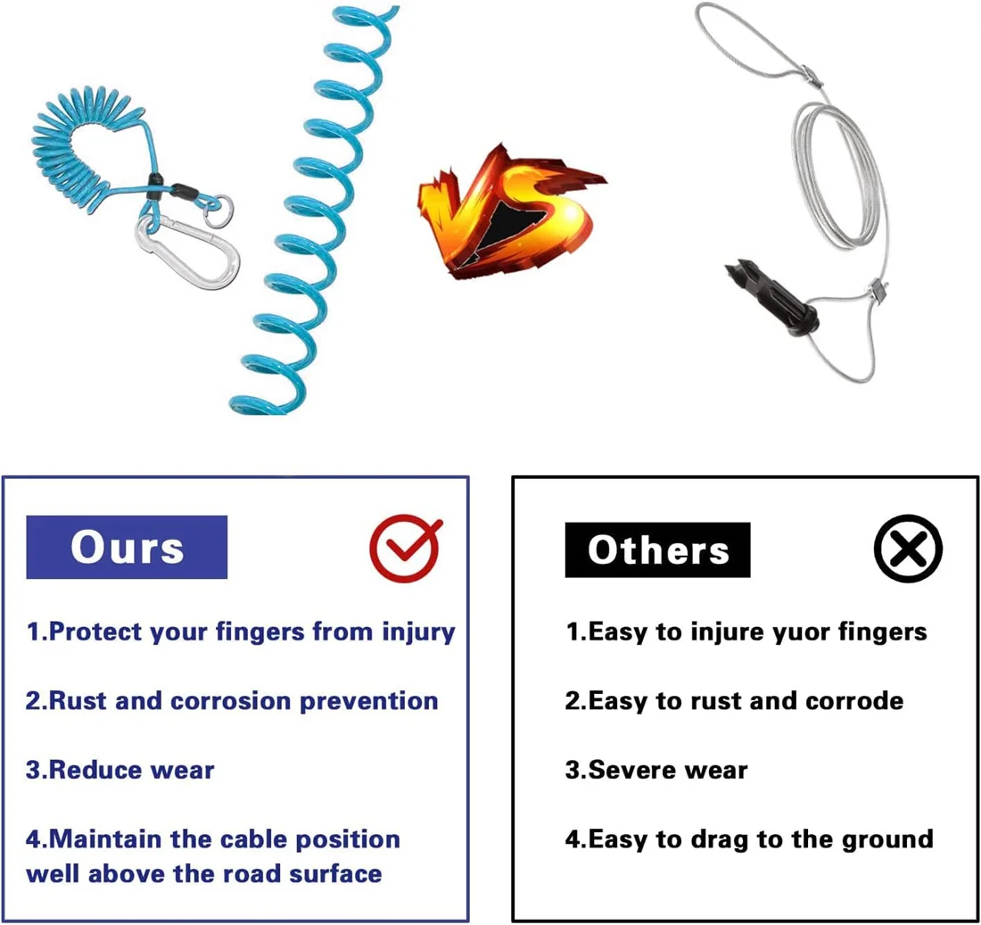 Treeligo RV سحب مقطورة الانفصال التبديل الكهرومغناطيسي التبديل الانفصال ملفوف كابل لسحب مقطورة قارب قافلة تخييم #4
