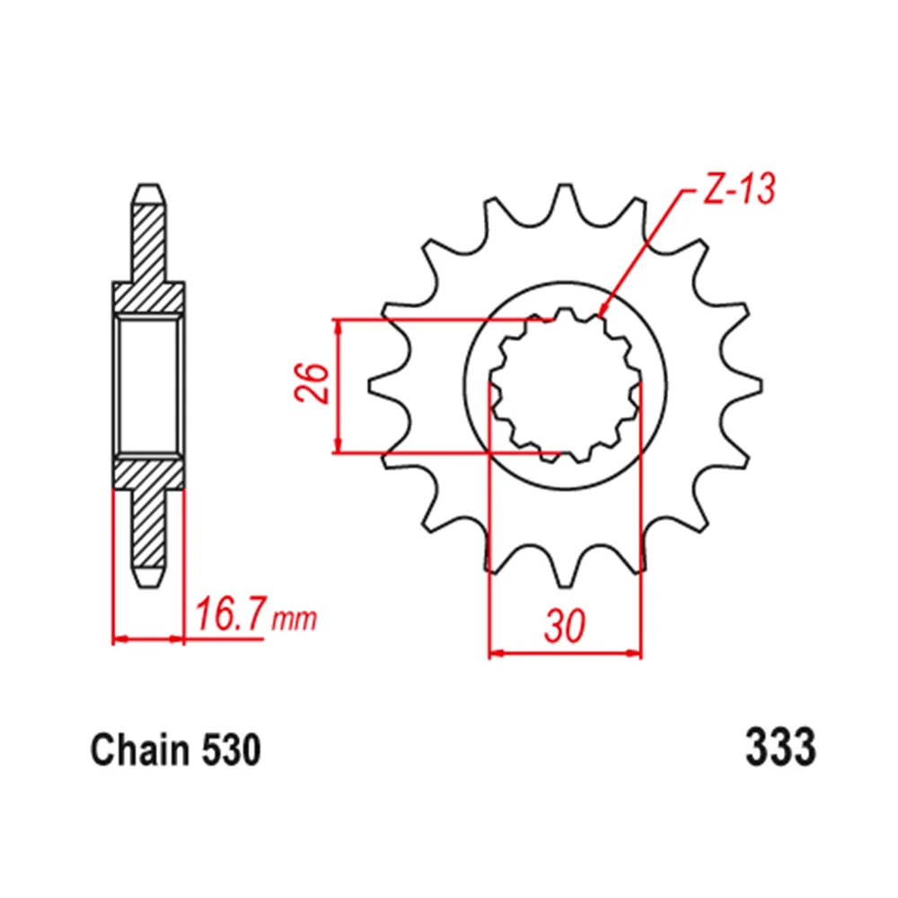 530 Motorcycle Front Rear Sprocket For Honda VF750C Magna 1994-2004 VF750 C CD