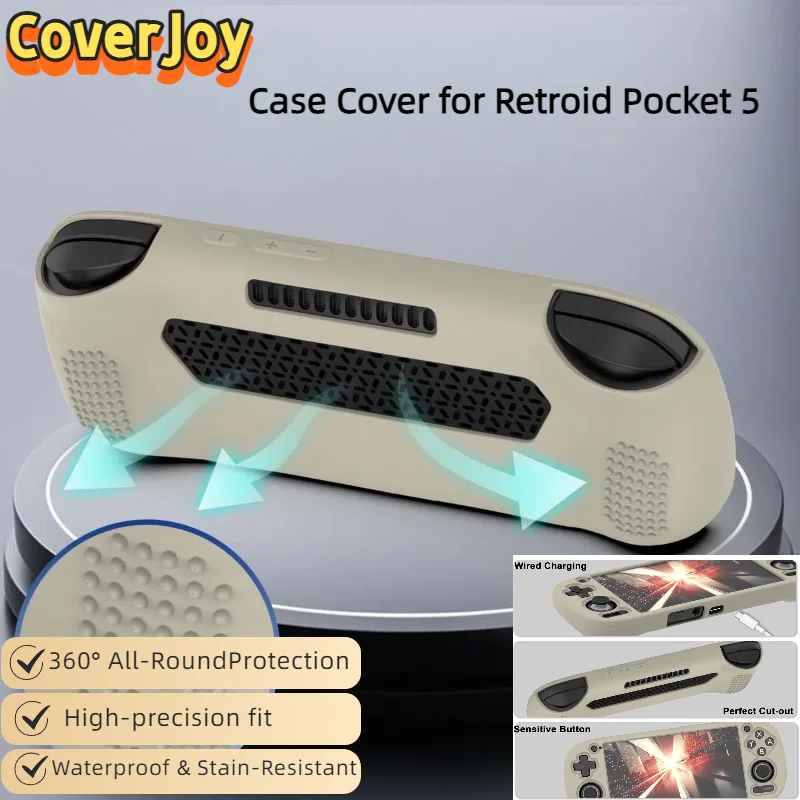

CoverJoy для Retroid Pocket 5, защитный чехол, силиконовый, устойчивый к царапинам, пылезащитный, идеально подходит, аксессуары для игровой консоли
