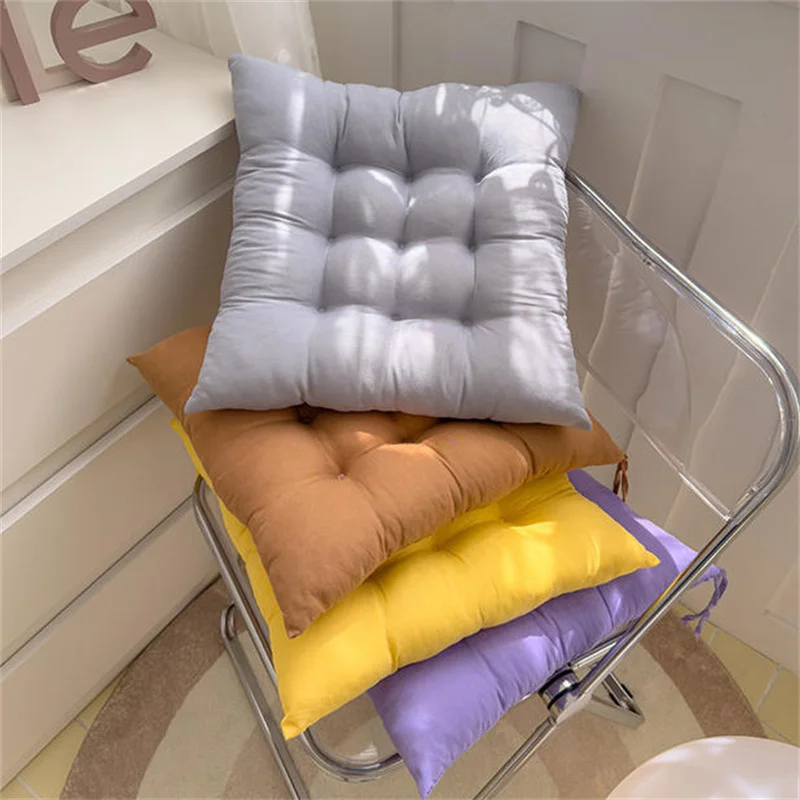 1 Stück 40cm Quadratisches Stuhlkissen, Weiches Dickeres Sitzkissen für Esszimmer, Terrasse, Büro, Innen- und Außenbereich, Garten, Sofa, Gesäßkissen