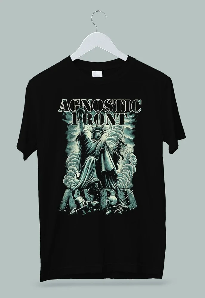 

Agnostic Front Hardcore Punk Band Liberty T-Shirt M L XL 2XL