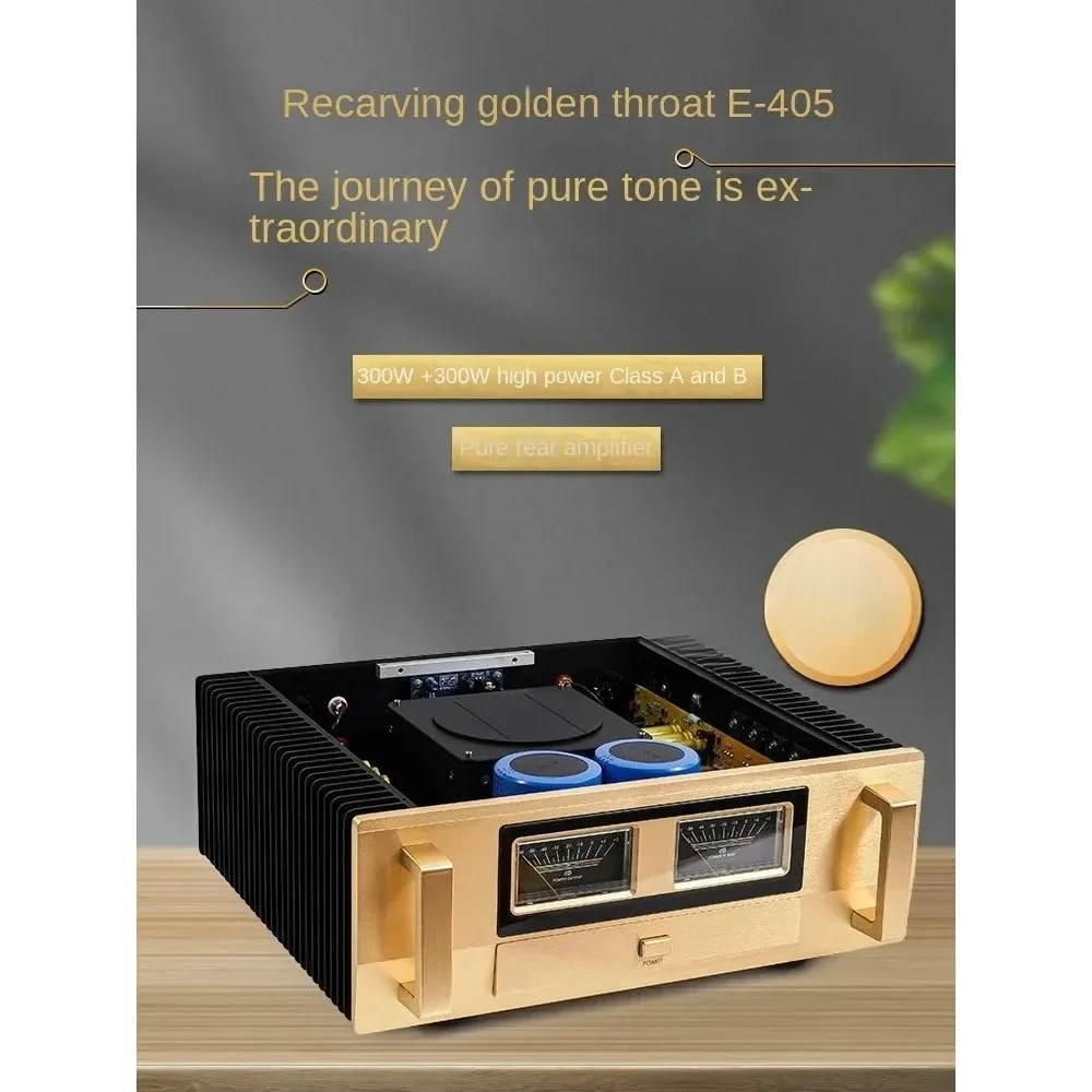 

High Power Power Amplifier Reference Golden Throat Line E405 Household Fancier Grade Hifi Pure Rear Level 300W