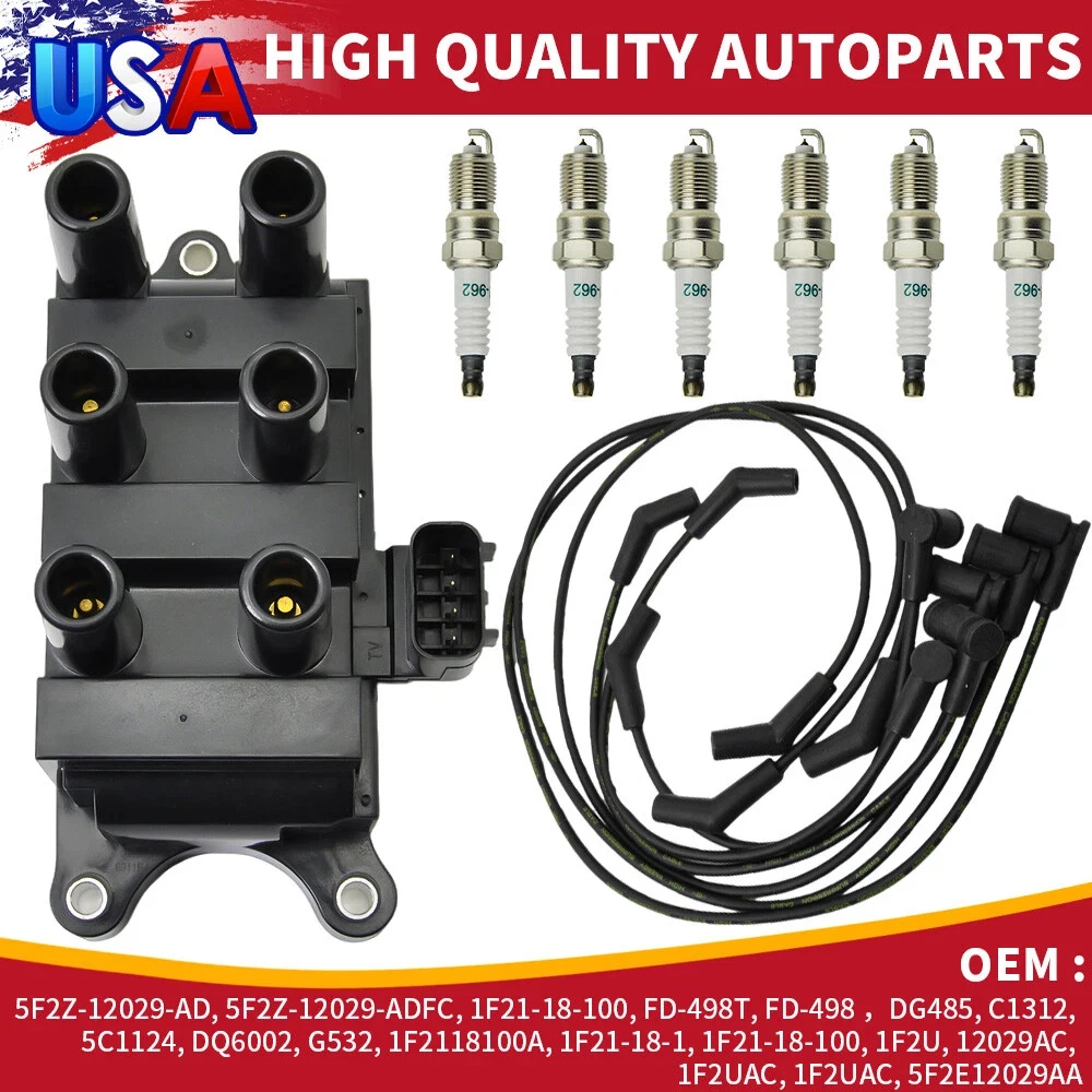 1Set Auto Motor Bobine En Bougie En Draden Voor Ford F150 E150 2001-2008 V6 3.0L 3.8L 4.2L Taurus Mazda Mercury FD498