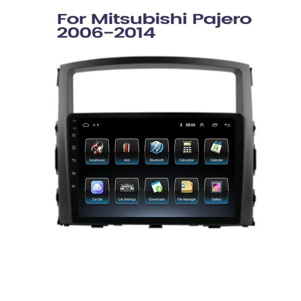 Radio Android Auto para Mitsubishi pajero 2008 - 2050 Radio de coche reproductor de vídeo Multimedia navegación GPS 2din cámara DVD