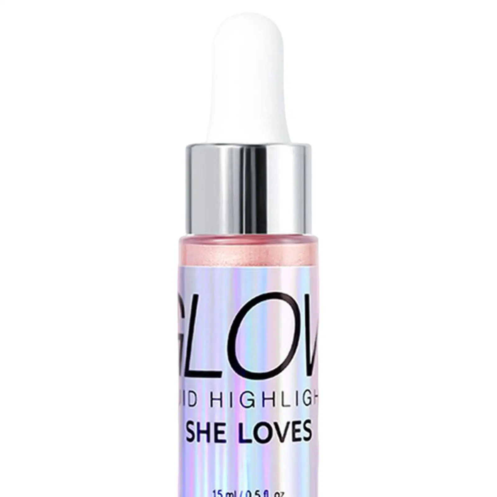 Versatile Liquid Highlighter Dropper Design Easy Control Shine Effect Face Highlighter for Cheekbone Nose and Body Glitter
