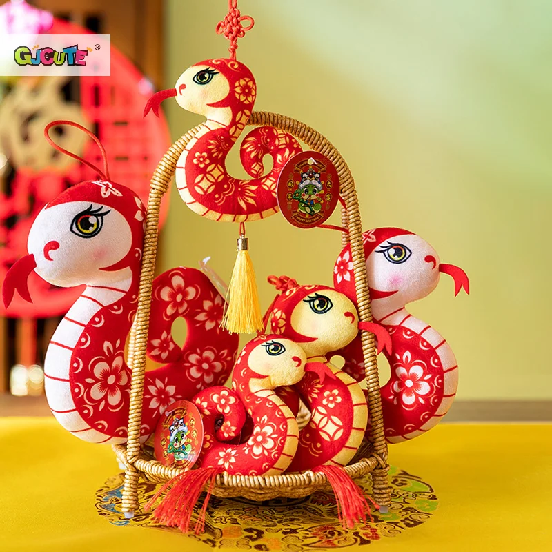 New Year Hanging Decoration Chinese Traditional Spring Festival Ornament 2025 Year Of The Snake Lunar Calendar Pendant