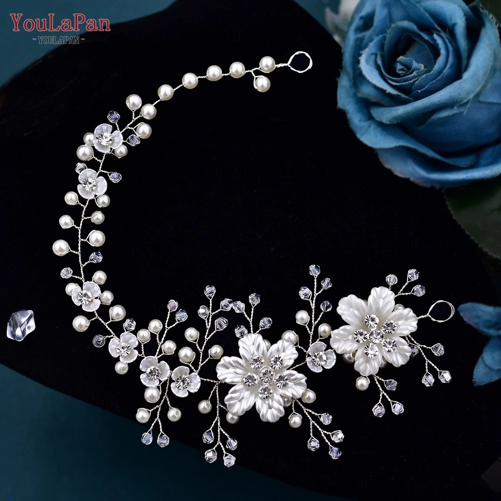 

YouLaPan Crystal Pearl Waists Belt Elegant Women Bride Belts Ribbon For Women Evening Dress Handmade Accessories SH295