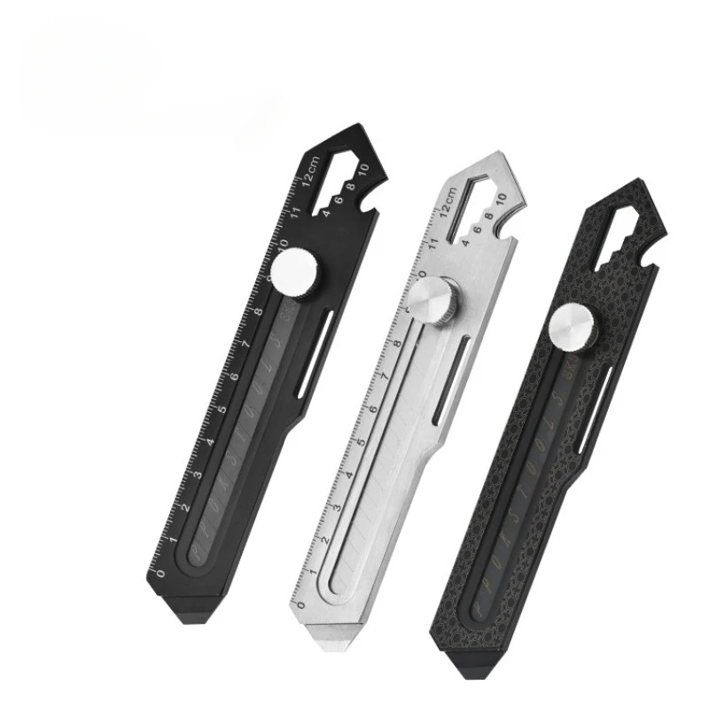 Youpin XIAOMI 10 in1 Multi-Function Knife Stainless Steel Sharp Pocket Utility Knife /Ruler/Bottle Opener Unboxing Cutter Office