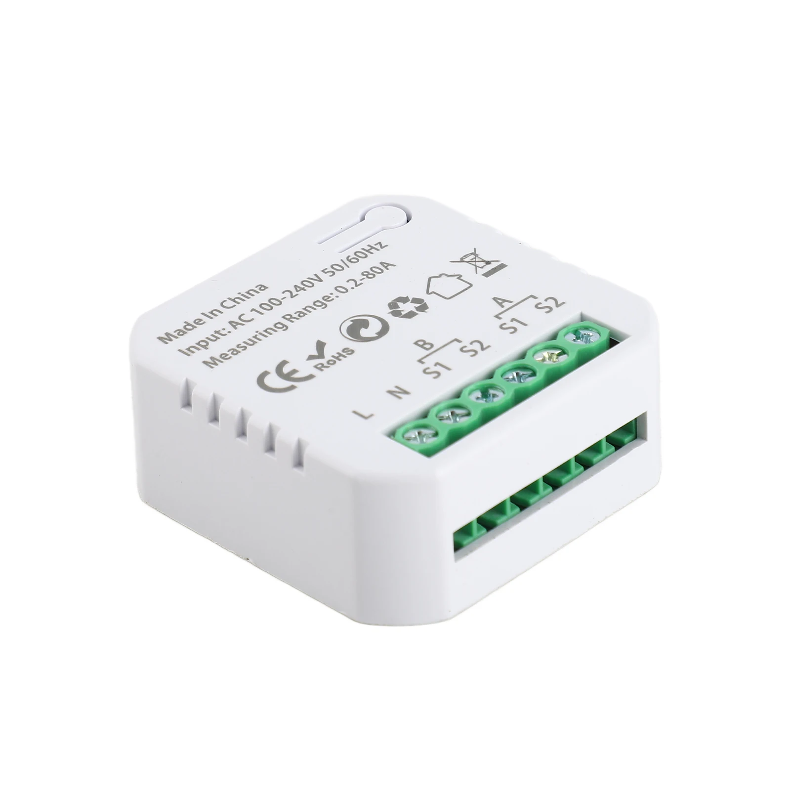 투야 스마트 신형 WiFi 에너지 클램프 양방향 미터, 경고음 알람 기능 포함, 임계값 앱 모니터링, 수출입 전력 측정, AC110V/240V 지원