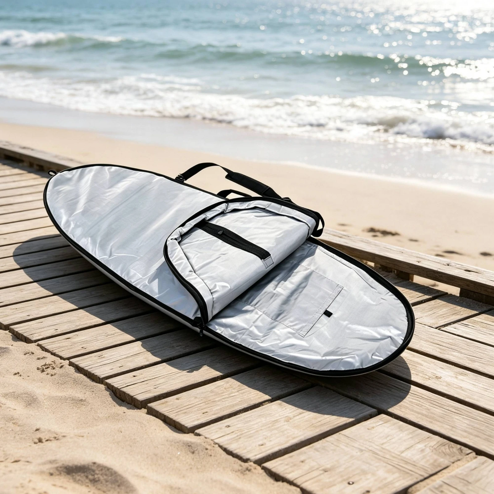 Surfboard Bag with Shoulder Strap Reinforced Surfboard Bag with External Pocket Wear-Resistant Lightweight for Surfers
