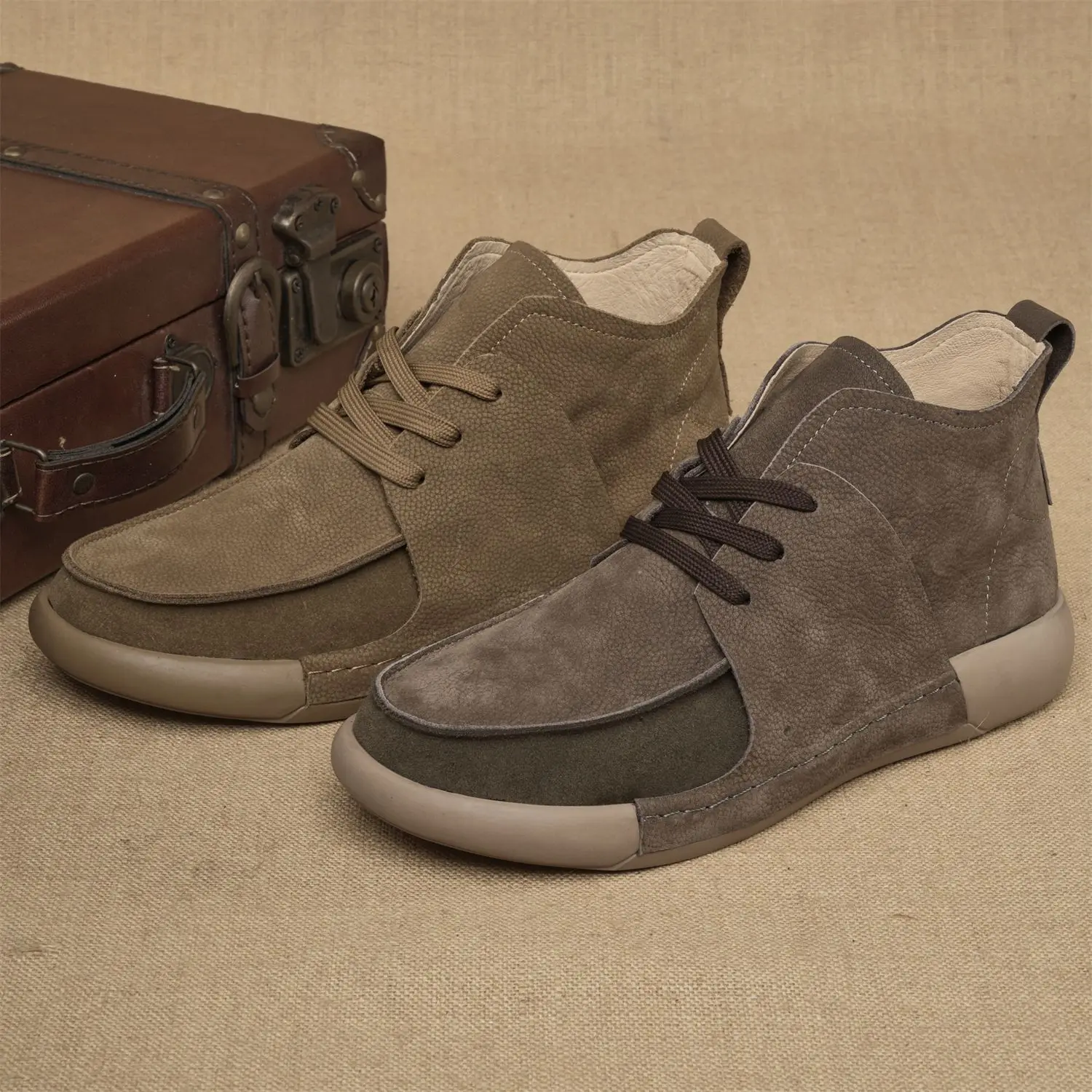 

Soft Genuine Leather Casual Walking Old-fashioned Men's Shoes Farmer's Men's Shoes Work Shoes loafers Cowhide