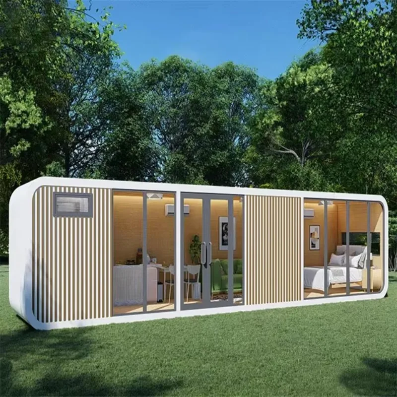 Portable Foldable House Prefab Tiny Cabin Backyard Studio Farm Accommodation Granny Flat Guest Room for Home Farm Use