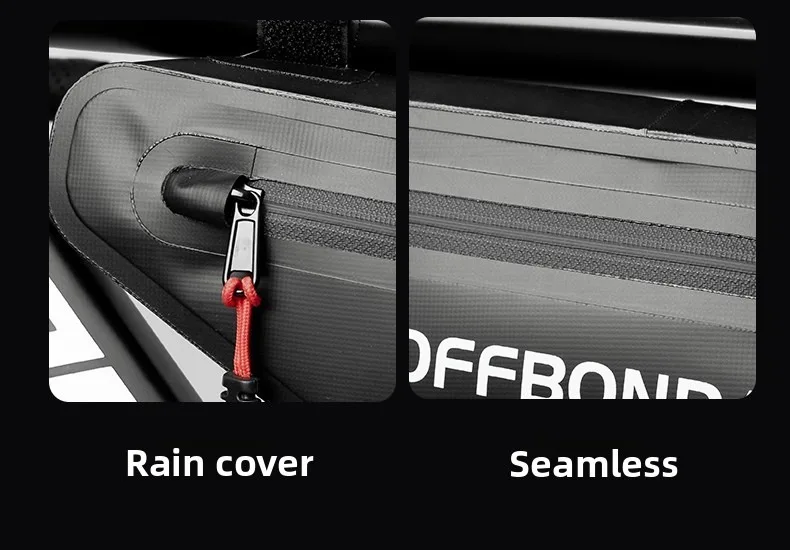 OFFBONDAGE 2L Fahrradtasche Dreieckstasche für Fahrradrahmen Wasserdichte MTB Rennrad Rahmentasche Unterrohrtasche – Detail 8