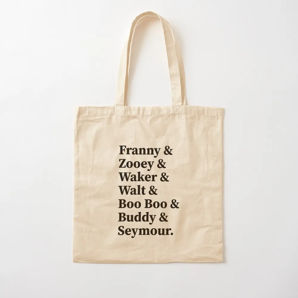 

Franny & Zooey & Waker & Walt Boo Boo Buddy Seymour. J.D. Salinger Tote Bag Custom bag Canvas Tote Bag