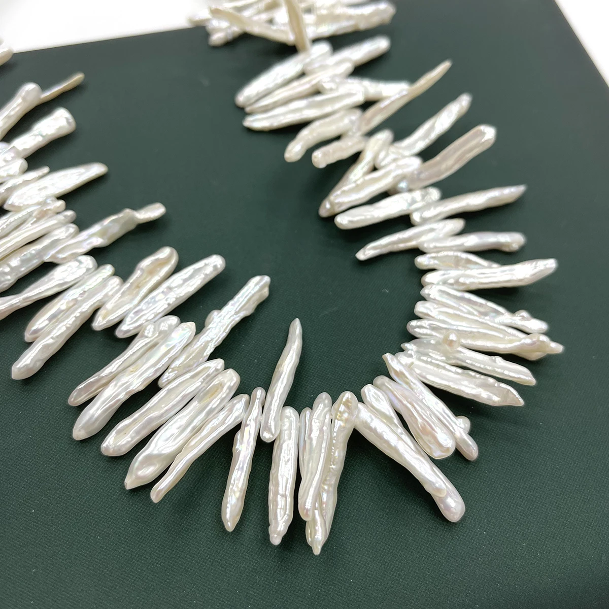 5x25-6x30mm Pipa-förmige Barocke Naturperlen, Premium Lose Perlen, Bastelkomponenten für Handgemachte Halsketten & Armbänder – Detail 14