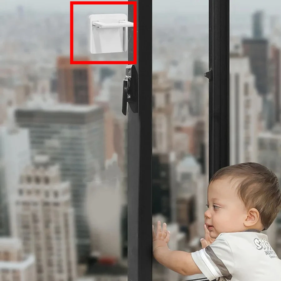

Детский защитный замок для раздвижных дверей и окон, без сверления, многофункциональный, для защиты детей, для ящиков и шкафов