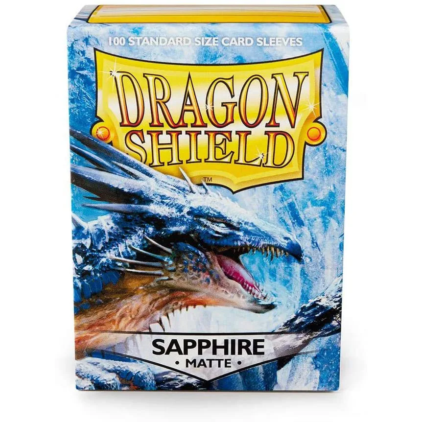 5 Packs Dragon Shield Matte SAPPHIRE Standard Size Card Sleeves Cards Cover MGT Cards Protector for PKM/Star Reals Board Games